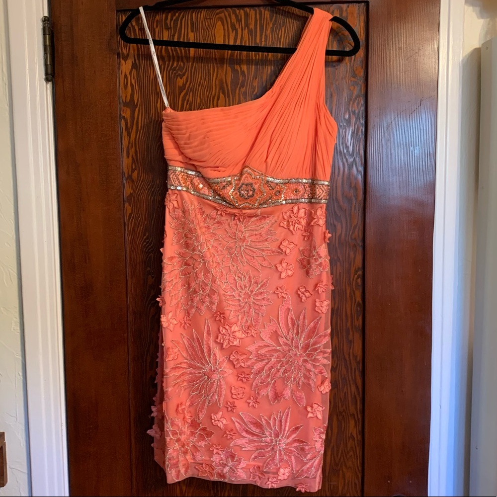Sue Wong Orange evening dress